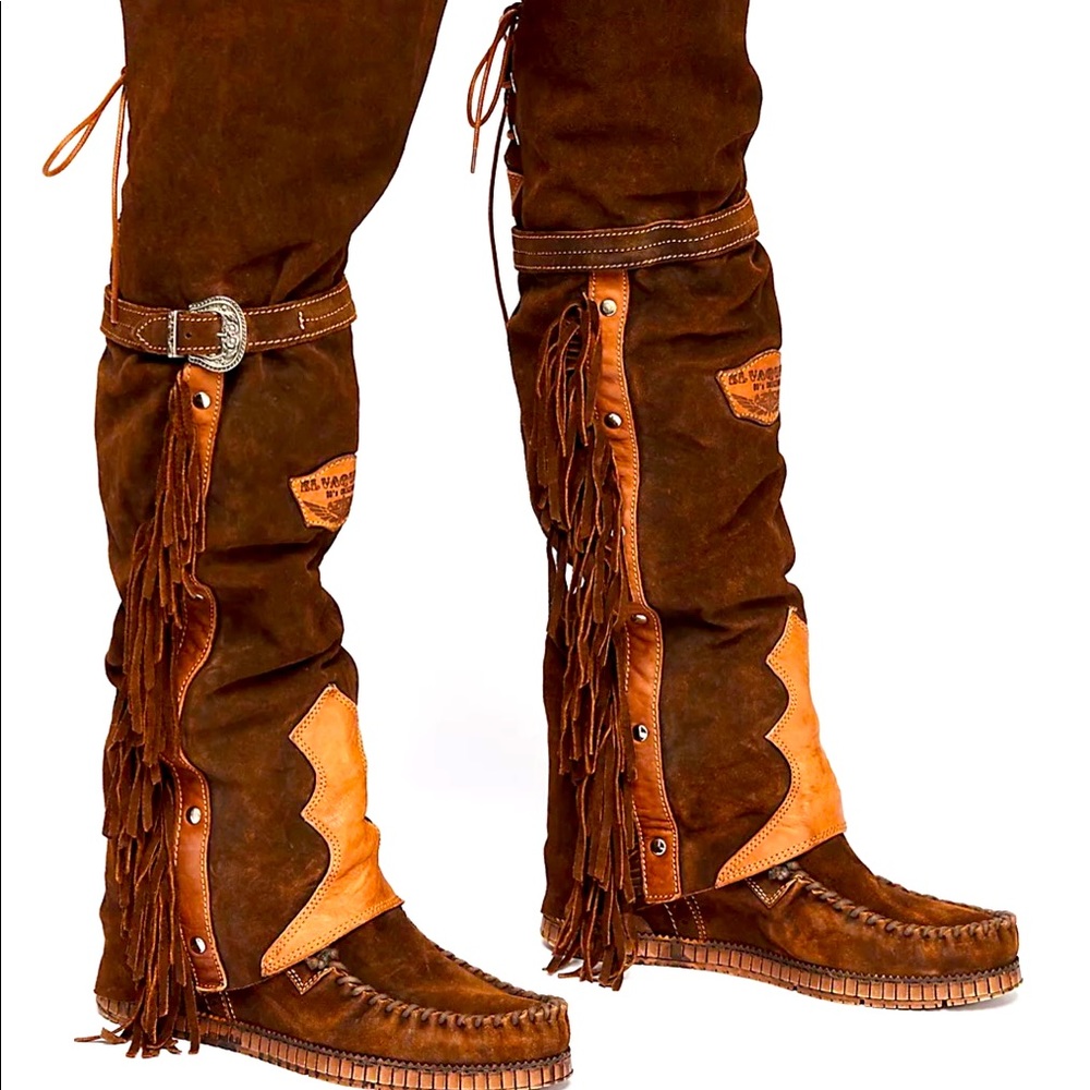 Free People Real Suede/Leather dark brown over the knee boots!